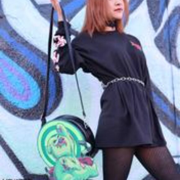 NIGHTMARE BEFORE CHRISTMAS  OOGIE BOOGIE GLOWS  BACKPACK CROSSBODY RETIRED NWT - Picture 12 of 12